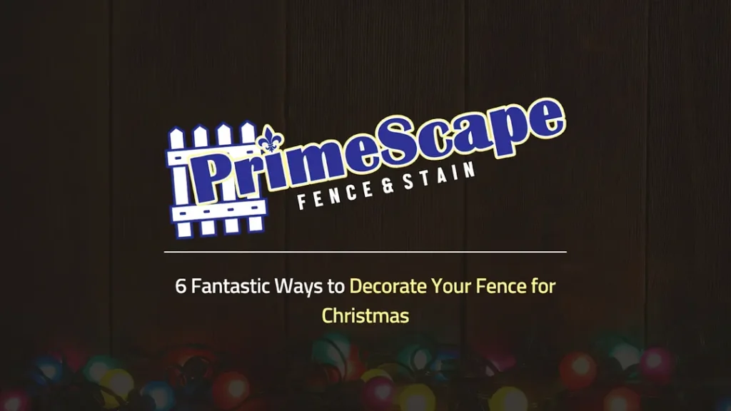 ways to decorate fence for christmas
