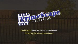 combination metal wood fence louisiana