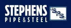 stephens pipe and steel logo blue bkg