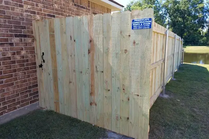 pine fence from primescape fence