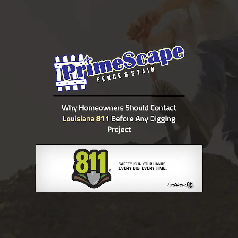 why homeowners should call 811 in louisiana before digging