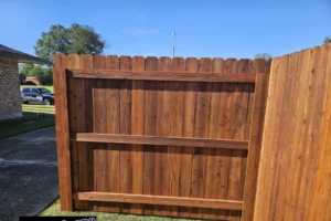 fence gate back view