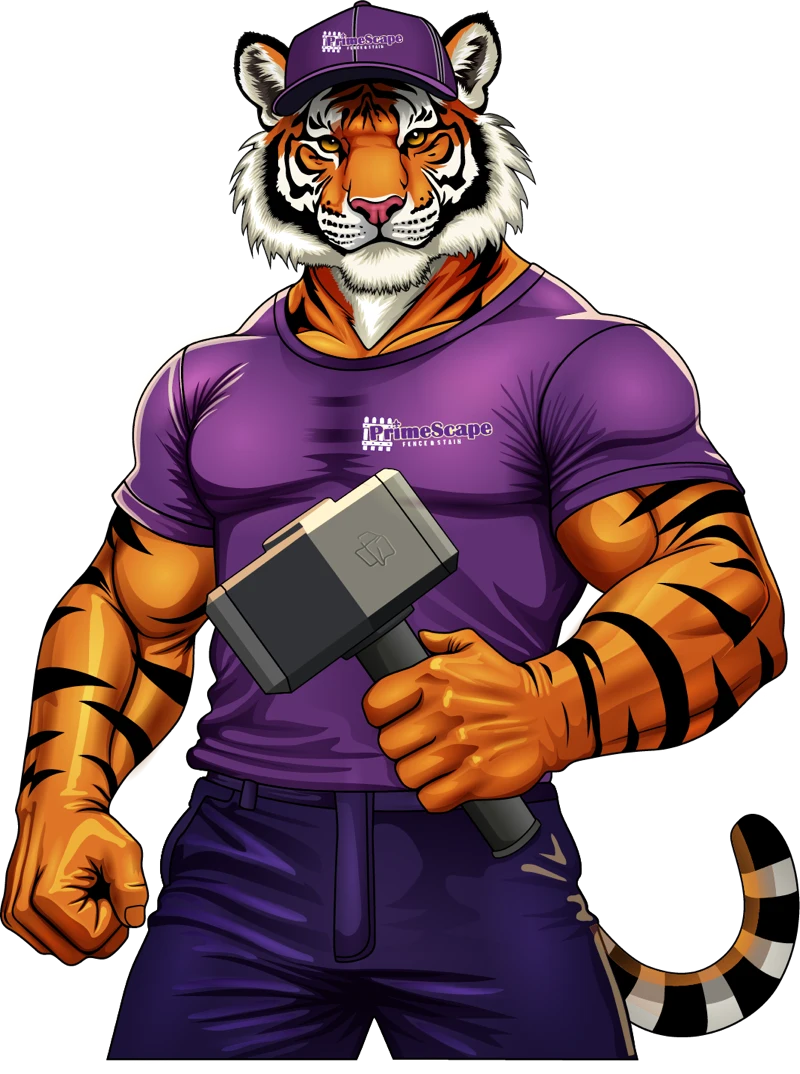 primescape fence stain tiger mascot