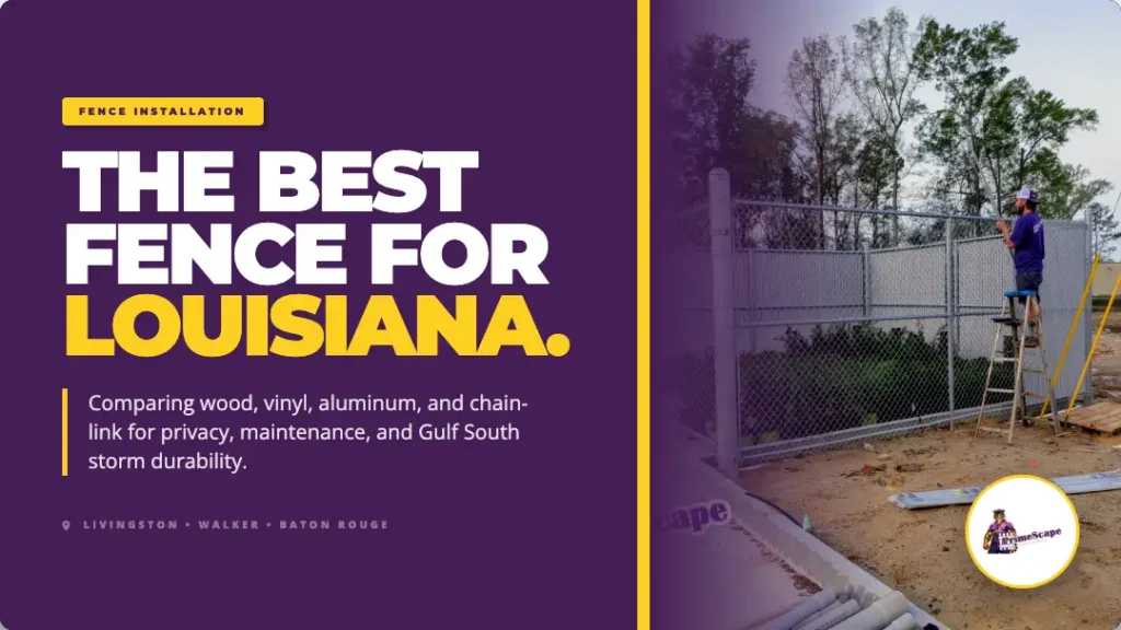 primescape best fence for louisiana fence installation