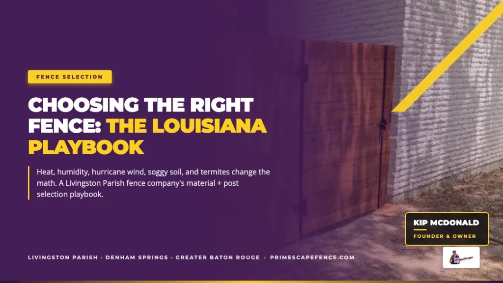 louisiana homeowner guide choosing right fence