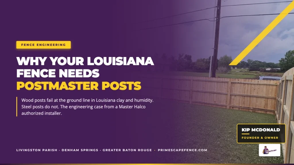 why louisiana fence needs postmaster posts